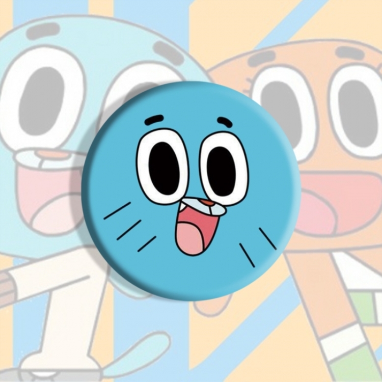 The Amazing World of Gumball Anime tinplate brooch badge price for 5 pcs