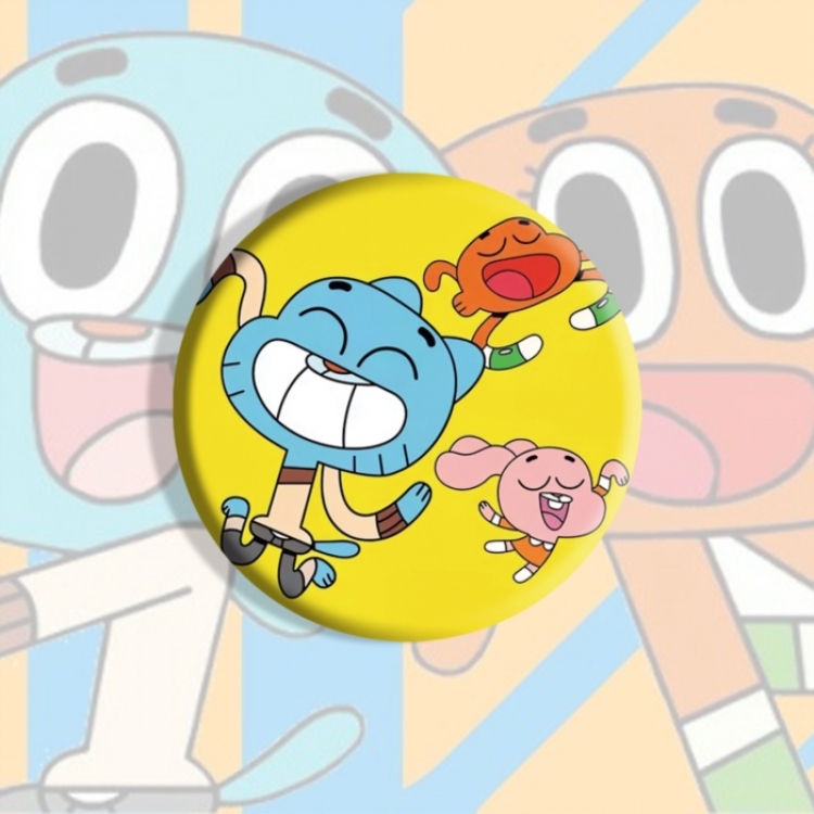 The Amazing World of Gumball Anime tinplate brooch badge price for 5 pcs
