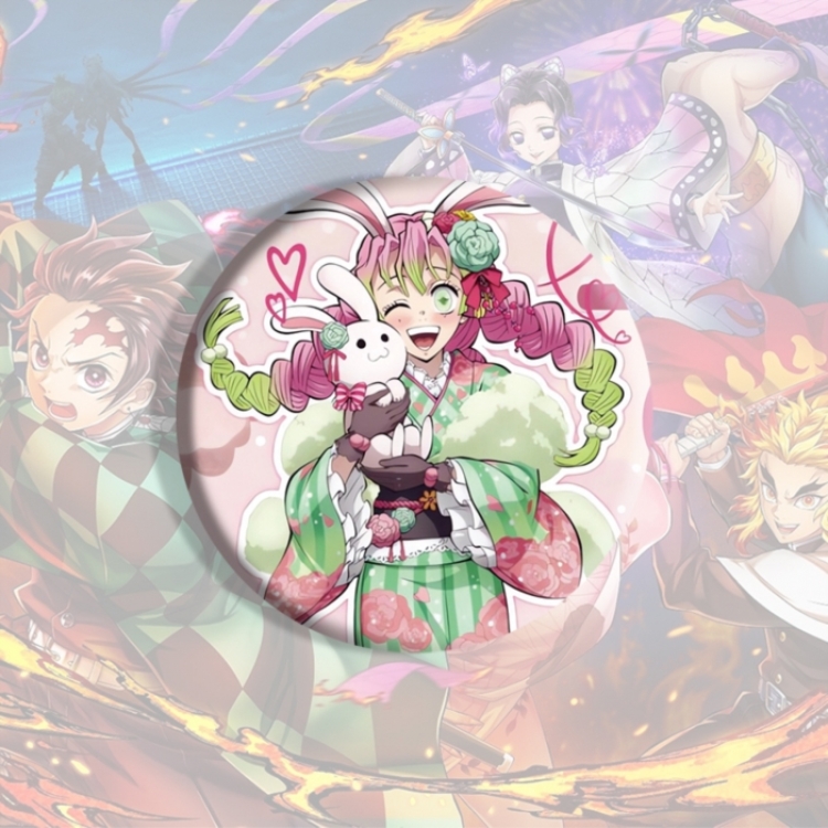 Demon Slayer Kimets Anime tinplate brooch badge price for 5 pcs