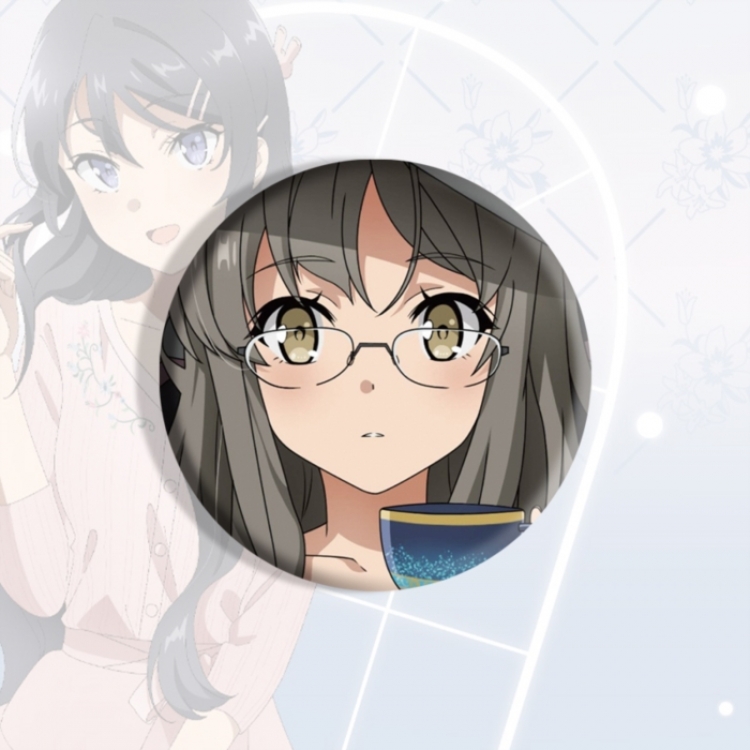 Rascal Does Not Dream of Bunny Girl Senpai‌  Anime tinplate brooch badge price for 5 pcs