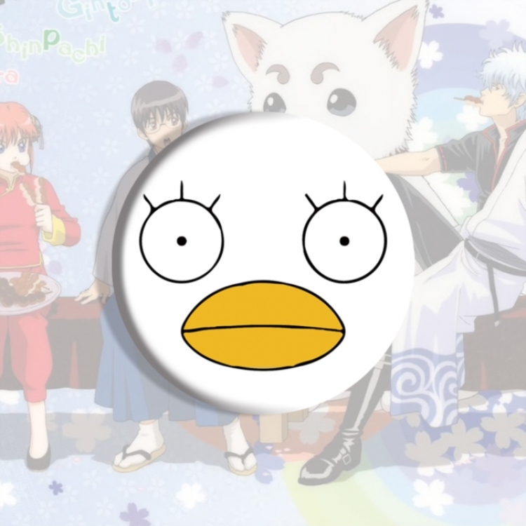 Gintama Anime tinplate brooch badge price for 5 pcs