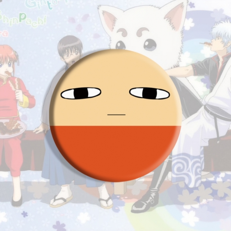 Gintama Anime tinplate brooch badge price for 5 pcs