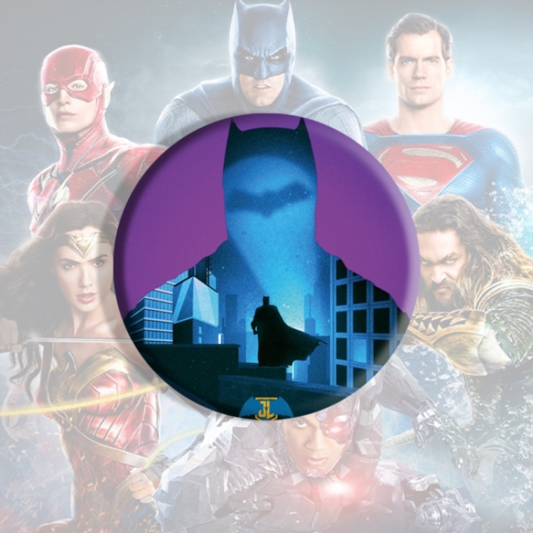 Justice League Anime tinplate brooch badge price for 5 pcs