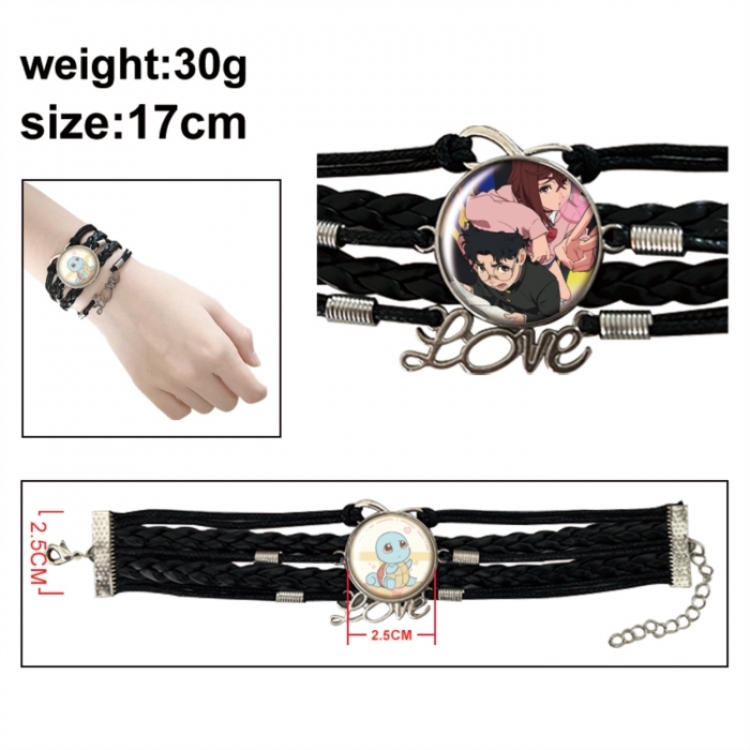 DANDADAN Anime bracelet multi-layer leather gemstone bracelet price for 5 pcs