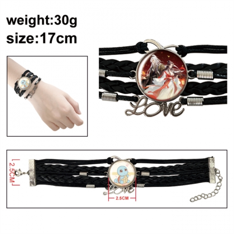 Renegade Immortal Anime bracelet multi-layer leather gemstone bracelet price for 5 pcs