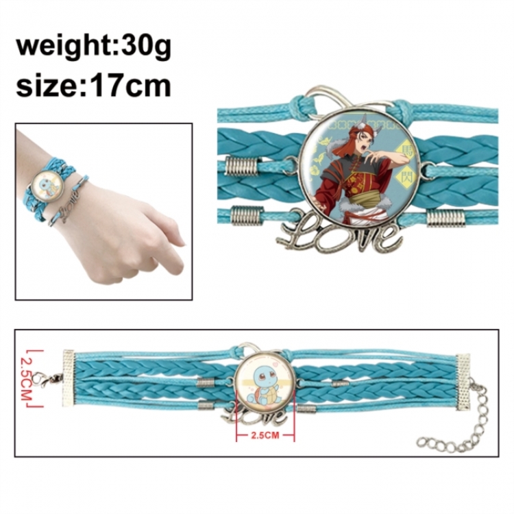 The Apothecary Diaries Hardware Anime bracelet multi-layer leather gemstone bracelet price for 5 pcs
