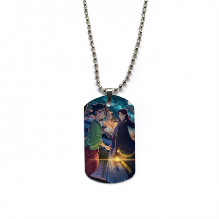 The Apothecary Diaries Hardware Anime double-sided full color printed military brand necklace price for 5 pcs