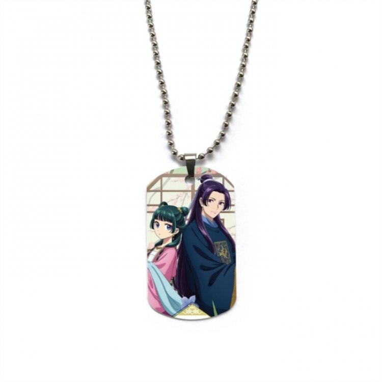 The Apothecary Diaries Hardware Anime double-sided full color printed military brand necklace price for 5 pcs