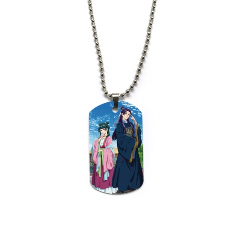 The Apothecary Diaries Hardware Anime double-sided full color printed military brand necklace price for 5 pcs