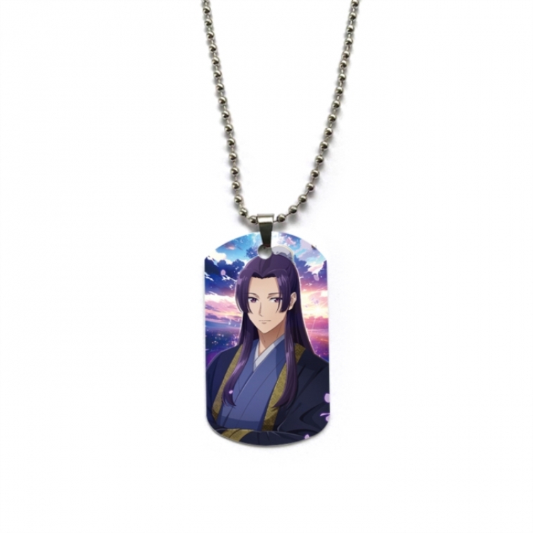 The Apothecary Diaries Hardware Anime double-sided full color printed military brand necklace price for 5 pcs