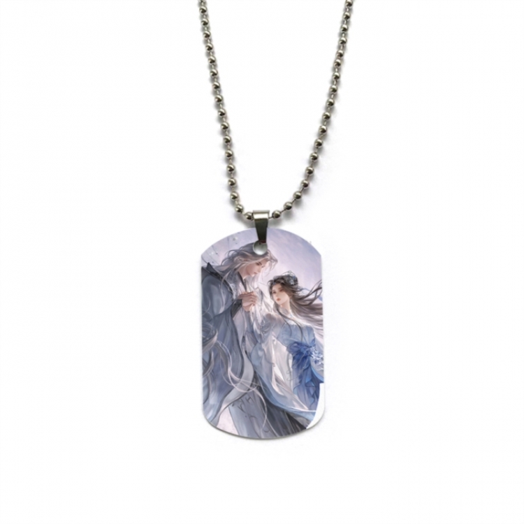 Renegade Immortal Anime double-sided full color printed military brand necklace price for 5 pcs