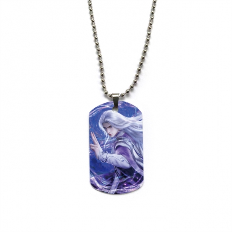 Renegade Immortal Anime double-sided full color printed military brand necklace price for 5 pcs