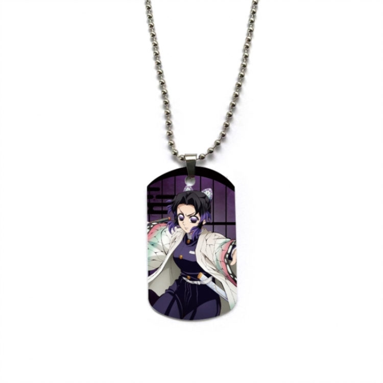 Demon Slayer Kimets Anime double-sided full color printed military brand necklace price for 5 pcs