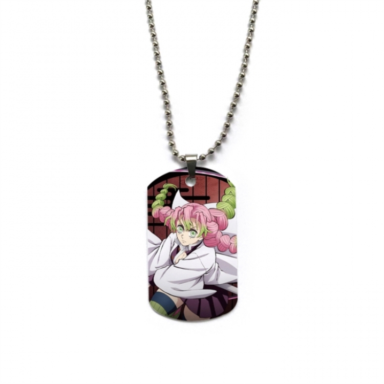 Demon Slayer Kimets Anime double-sided full color printed military brand necklace price for 5 pcs