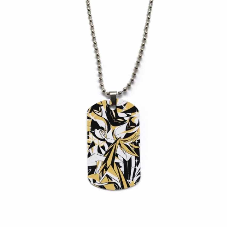 Hazbin Hotel Anime double-sided full color printed military brand necklace price for 5 pcs