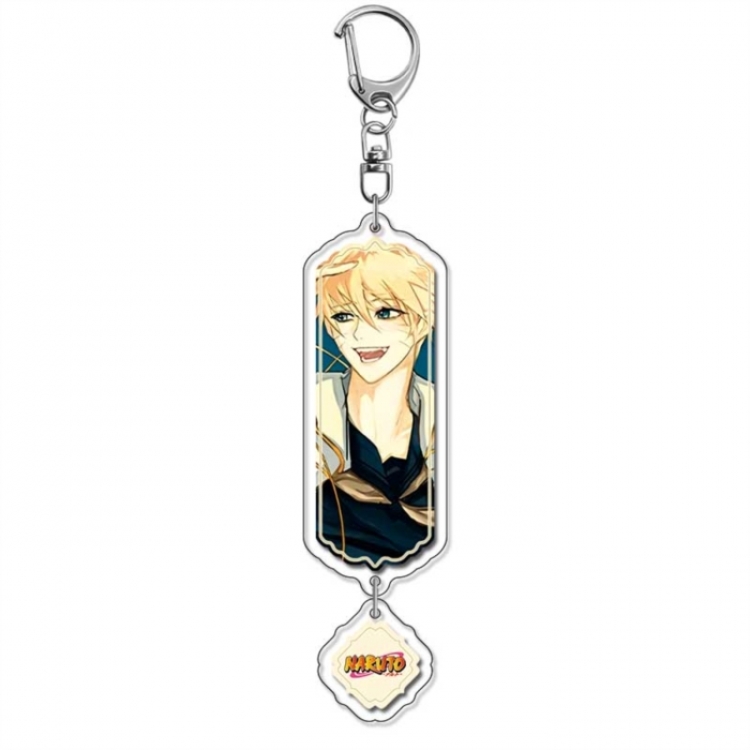 Naruto Anime peripheral acrylic keychain Long pendant 8.5cm price for 5 pcs