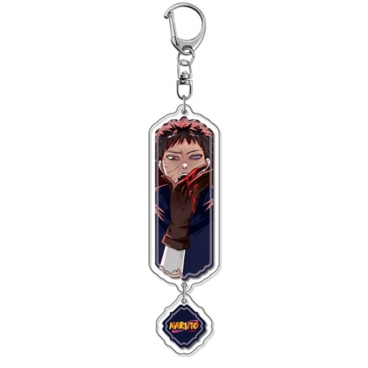 Naruto Anime peripheral acrylic keychain Long pendant 8.5cm price for 5 pcs