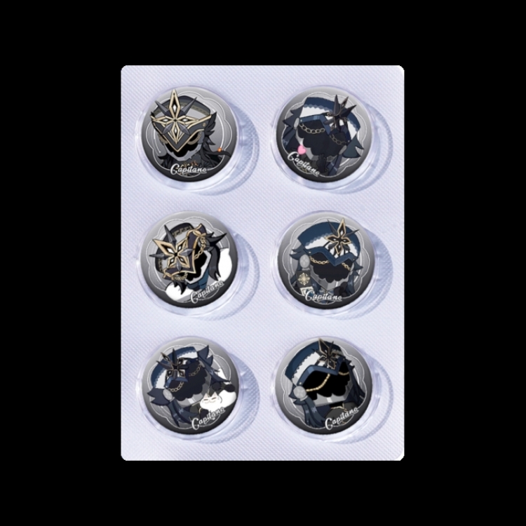 Genshin Impact Anime peripheral pill bar badge 25mm a set of 6 price for 5 sets 