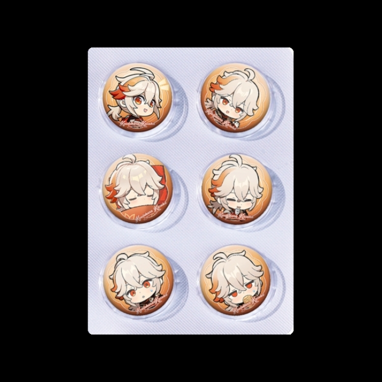 Genshin Impact Anime peripheral pill bar badge 25mm a set of 6 price for 5 sets 