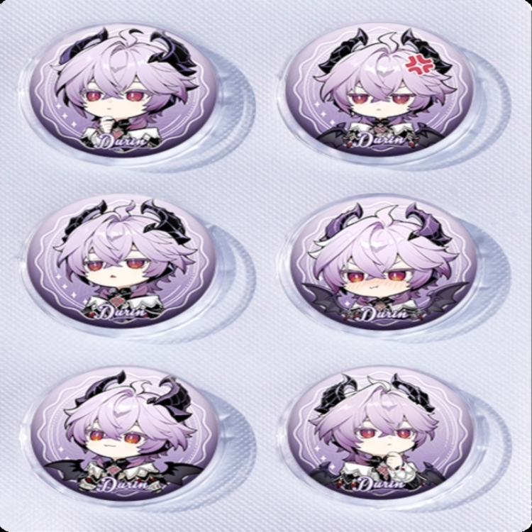 Genshin Impact Anime peripheral pill bar badge 25mm a set of 6 price for 5 sets 