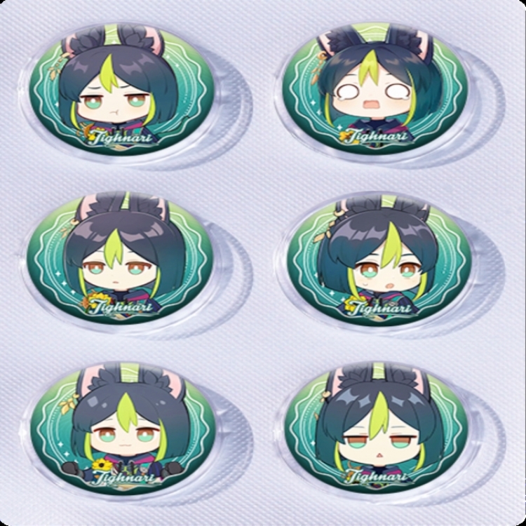 Genshin Impact Anime peripheral pill bar badge 25mm a set of 6 price for 5 sets 