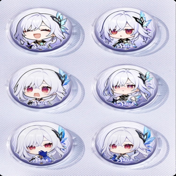 Genshin Impact Anime peripheral pill bar badge 25mm a set of 6 price for 5 sets 