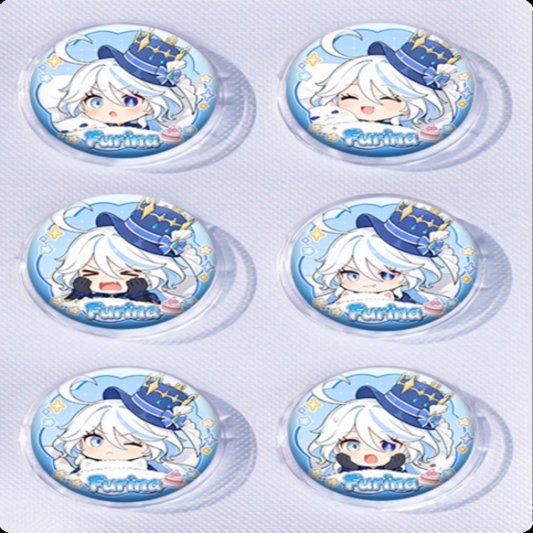 Genshin Impact Anime peripheral pill bar badge 25mm a set of 6 price for 5 sets