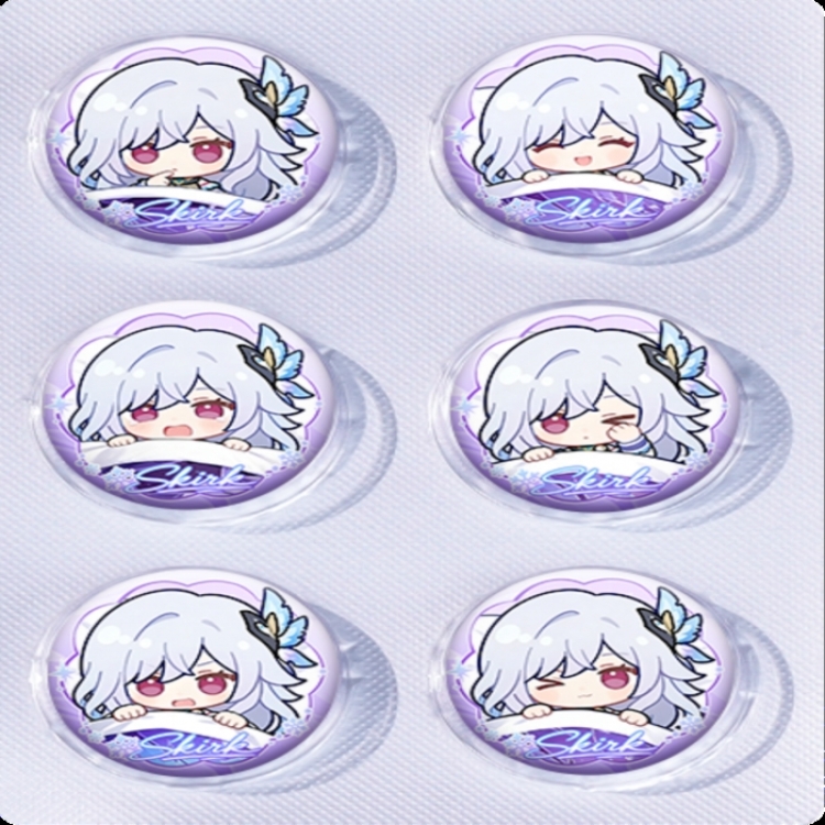 Genshin Impact Anime peripheral pill bar badge 25mm a set of 6 price for 5 sets