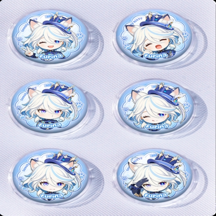 Genshin Impact Anime peripheral pill bar badge 25mm a set of 6 price for 5 sets