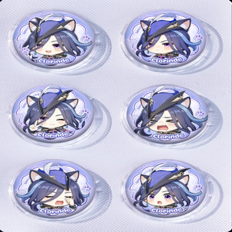 Genshin Impact Anime peripheral pill bar badge 25mm a set of 6 price for 5 sets