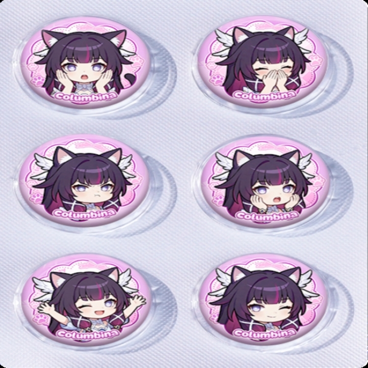 Genshin Impact Anime peripheral pill bar badge 25mm a set of 6 price for 5 sets