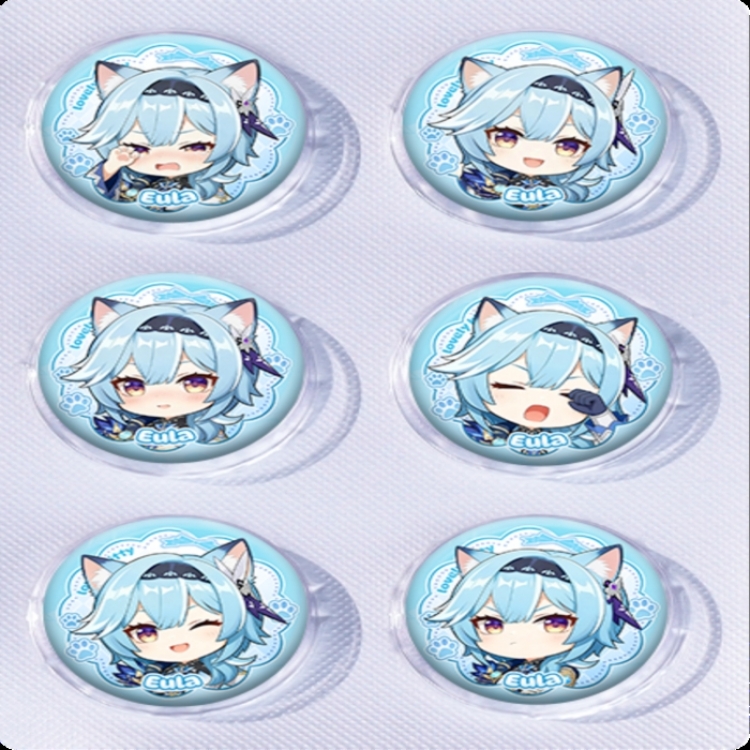 Genshin Impact Anime peripheral pill bar badge 25mm a set of 6 price for 5 sets