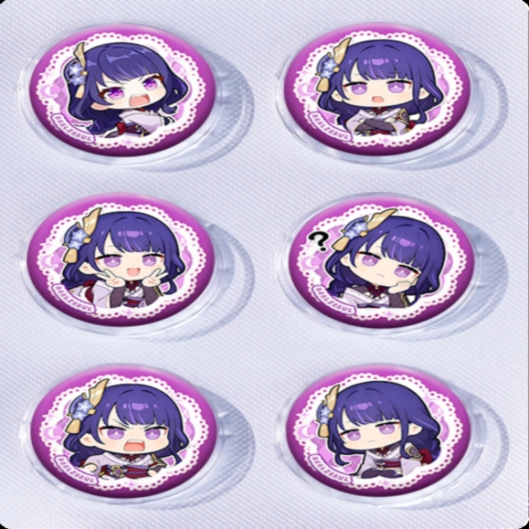 Genshin Impact Anime peripheral pill bar badge 25mm a set of 6 price for 5 sets