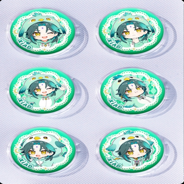 Genshin Impact Anime peripheral pill bar badge 25mm a set of 6 price for 5 sets