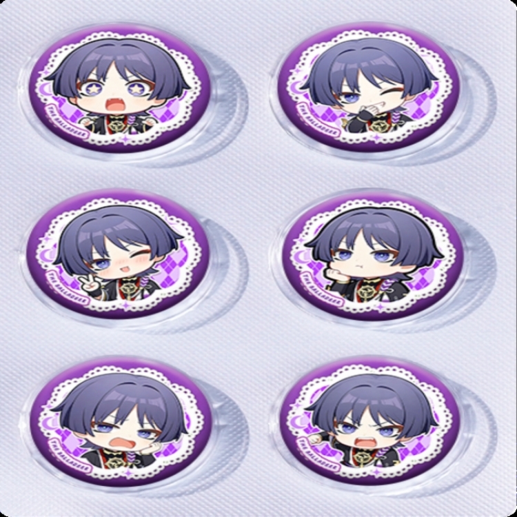 Genshin Impact Anime peripheral pill bar badge 25mm a set of 6 price for 5 sets