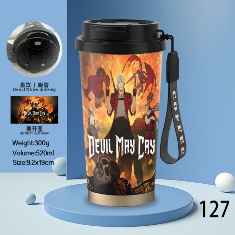 Devil May Cry Anime peripheral stainless steel coffee cup 520ML