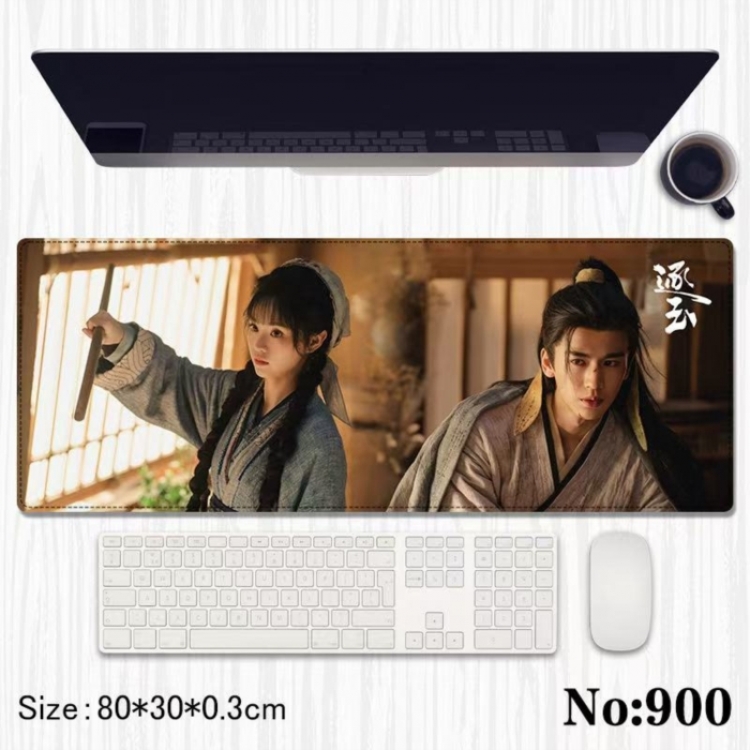 Pursuit of Jade‌ Anime peripheral computer mouse pad office desk pad multifunctional pad 80X30X0.3cm