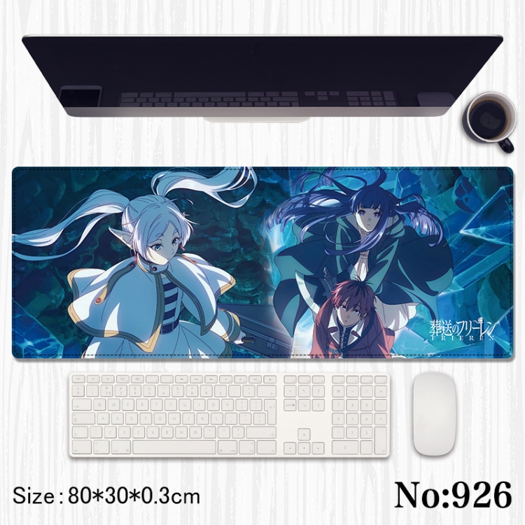 Frieren: Beyond Journey's Anime peripheral computer mouse pad office desk pad multifunctional pad 80X30X0.3cm