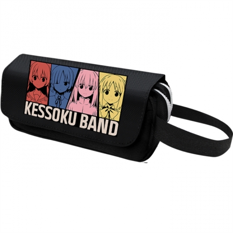 BOCCHI THE ROCK! Anime-themed double-layer black pencil case 6x10x20cm