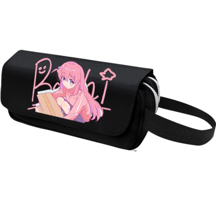 BOCCHI THE ROCK! Anime-themed double-layer black pencil case 6x10x20cm