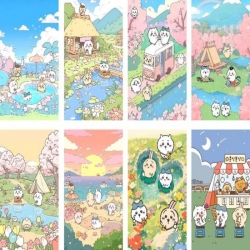 Chiikawa Embossed poster 8 pcs...