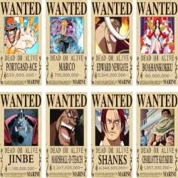 One Piece Embossed poster 8 pc...