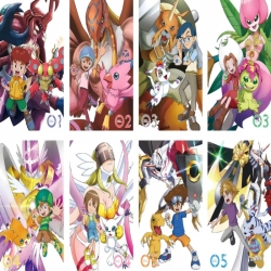 Digimon Embossed poster 8 pcs ...