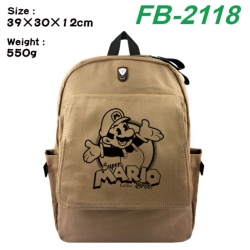Super Mario Canvas Flip Backpa...