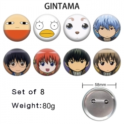 Gintama Anime tinplate brooch ...