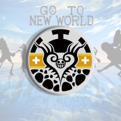 One Piece Anime tinplate brooc...