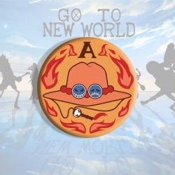 One Piece Anime tinplate brooc...