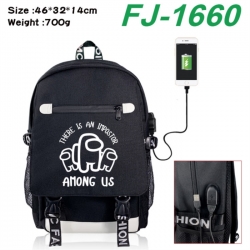 Among Us canvas USB backpack c...