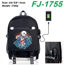 Undertale canvas USB backpack ...