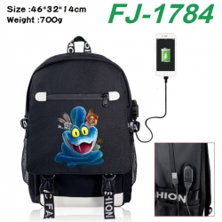 Zootopia canvas USB backpack c...